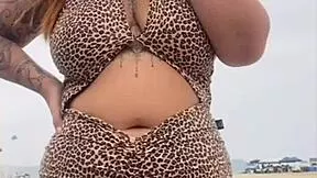 young african heads to beach in dress no panties chats dirty with guy