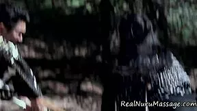 Cute Asian Masseuse Gives Nuru Handjob and Petite Fetish Massage