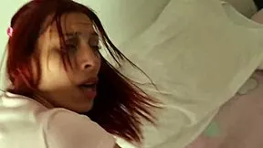 cute nanny spreads pink pussy for boss's huge cock doggystyle raise fuck