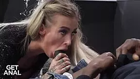 wet blonde daisy lee spreads for bbc deep anal stretching her tight ass wide