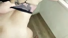 stepmom begs stepson to fuck her fat ass hard in kitchen till she cums happy