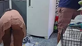 teased the guy my hubby hired he fucked my pussy and ass in front of cuckold