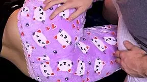 left alone with stepdad he bends me over for rough anal creampie 😈