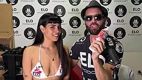 gaia roots drops by elo podcast's spicy room for hot latina tits interview 🍌🔥😏