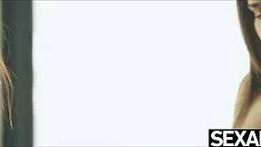 FLEXIBLE REDHEAD GIRLFRIEND LICKS PUSSY TO ORGASM IN YOGA POSE