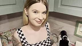 god i'm cheating again with this pretty blonde getting fucked rough in kitchen quickie