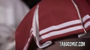 pervy therapist deepthroats then fucks naughty cheerleader bent over doggystyle