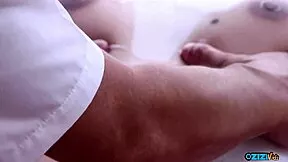 Old guy pounds tight young cunt hard making her scream annoyingly