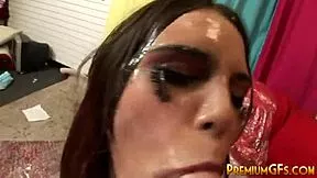 Hey, watch Izzy Bella Blu get bukkaked in this epic gangbang cumshot fest