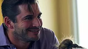 Blindfolded Wife Takes Double Anal Penetration from Strangers