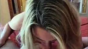 Homemade wife in red bodysuit bends for close-up doggystyle creampie finish