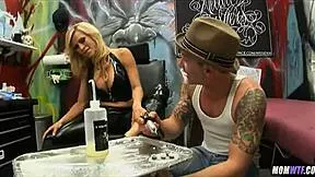 whoa those huge milf mommy tits got me staring are they real or fake?