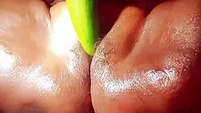 desi village wife stuffs cucumber deep in wet pussy