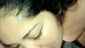 neighbor milf with huge tits and fat ass showers at my place no door i piss on her face then feed her cum mouthful