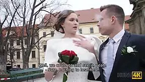 A rich man pays big to fuck hot young 18+ babe right on her wedding day