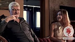 hot redhead teen slut meets old guy for first time extreme bdsm pussy play