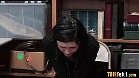 imagine this dark haired emo chick bent over getting her small tits bouncing in rough doggystyle