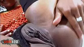french ebony shania takes terry's cock deep in intense interracial bed fuck
