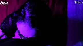 Masked Goth Petite 18+ Slurps Sloppy Blowjob With Red Lipstick Amateur