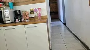 risky sex while husband showers i fuck his friend almost caught