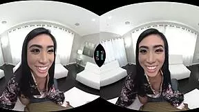 Ember Snow fingers and toys tight asian pussy closeup