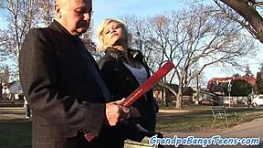euro teen sixtynines her grandpa then rides his old cock missionary style