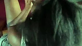 black girl strokes boyfriend's huge ebony cock homemade style