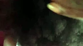 black girl strokes boyfriend's huge ebony cock homemade style