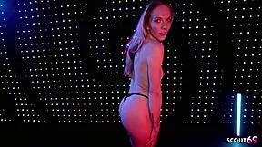 german blonde teen model seduces for intense pov bareback pounding at job