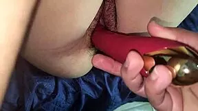 My cuñada's juicy hairy pussy takes my cock so easy close up creampie action
