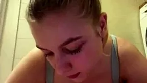 fat bbw teen deepthroats huge dildo while horny for hardcore cock and big natural tits bounce