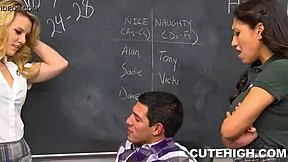 WOW GORGEOUS CLASSMATE RIDES POPULAR GUY'S COCK DEEP!