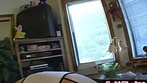 Tawny Roberts Tugs Cock Before Mounting Sybian For Intense Ride And Tease