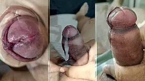 Wanna see my small foreskin dick make her squirt on her juicy tits?