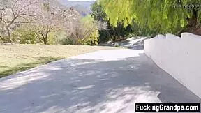 step grandad begs step granddaughter to suck cock in fucked up family taboo