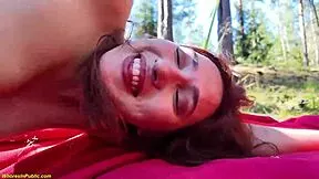 i cant believe cute teen 18+ got her ass fuked so rough by forester in public forest