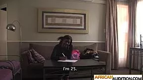 black teen takes rough pounding after deepthroat blowjob and rimjob