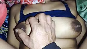 Horny stepsister shares bed wet hairy pussy fucked rough big tits close up moaning!