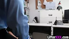 Penelope Reed Caught Stealing Bent Over Doggystyle Punished In Garage