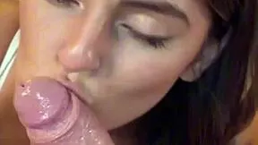 skinny tall ex gf deepthroats my big cock sloppy pov homemade on mobile with natural tits big ass