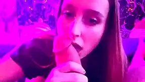 Laney Grey Sucks Brad Newman's Monster Cock Romantically Late Night POV Deepthroat Curvy Blonde Beauty