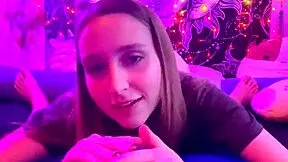 Laney Grey Sucks Brad Newman's Monster Cock Romantically Late Night POV Deepthroat Curvy Blonde Beauty