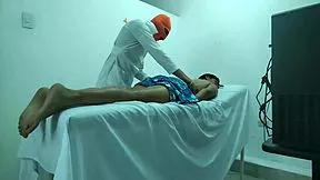 doctor plans patient massage but horny latina whore flips script riding him hard