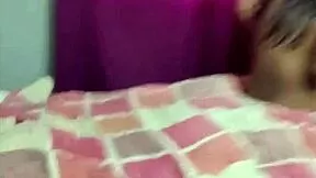 petite slut with small tits and tight pussy takes long interracial blowjob