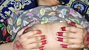 my desi stepmom's teaching me sex with her wet pussy and big tits in the bedroom 😍💦