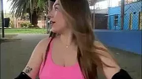 naughty latinas flash tits outdoors then rip clothes for wet lesbian threesome orgy