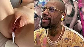 thicc beefy brown pussy licked deep 😍 princess zelda creampied hard in tight hole nerdy girl oozes cum after tendril fuck 💦