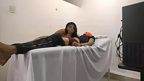 doctor plans patient massage but horny latina whore flips script riding him hard