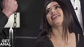 petite slut begs for double cocks in her tight ass 😈 rough dp cravings satisfied