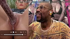 thicc beefy brown pussy licked deep 😍 princess zelda creampied hard in tight hole nerdy girl oozes cum after tendril fuck 💦